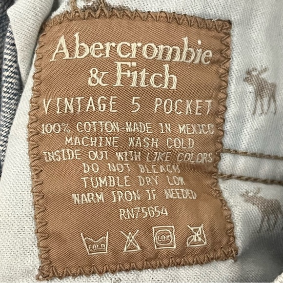 Y2K A&F 4R Madison Low Rise 0981 Flare Jeans Abercrombie & Fitch 4 regular - Picture 9 of 11